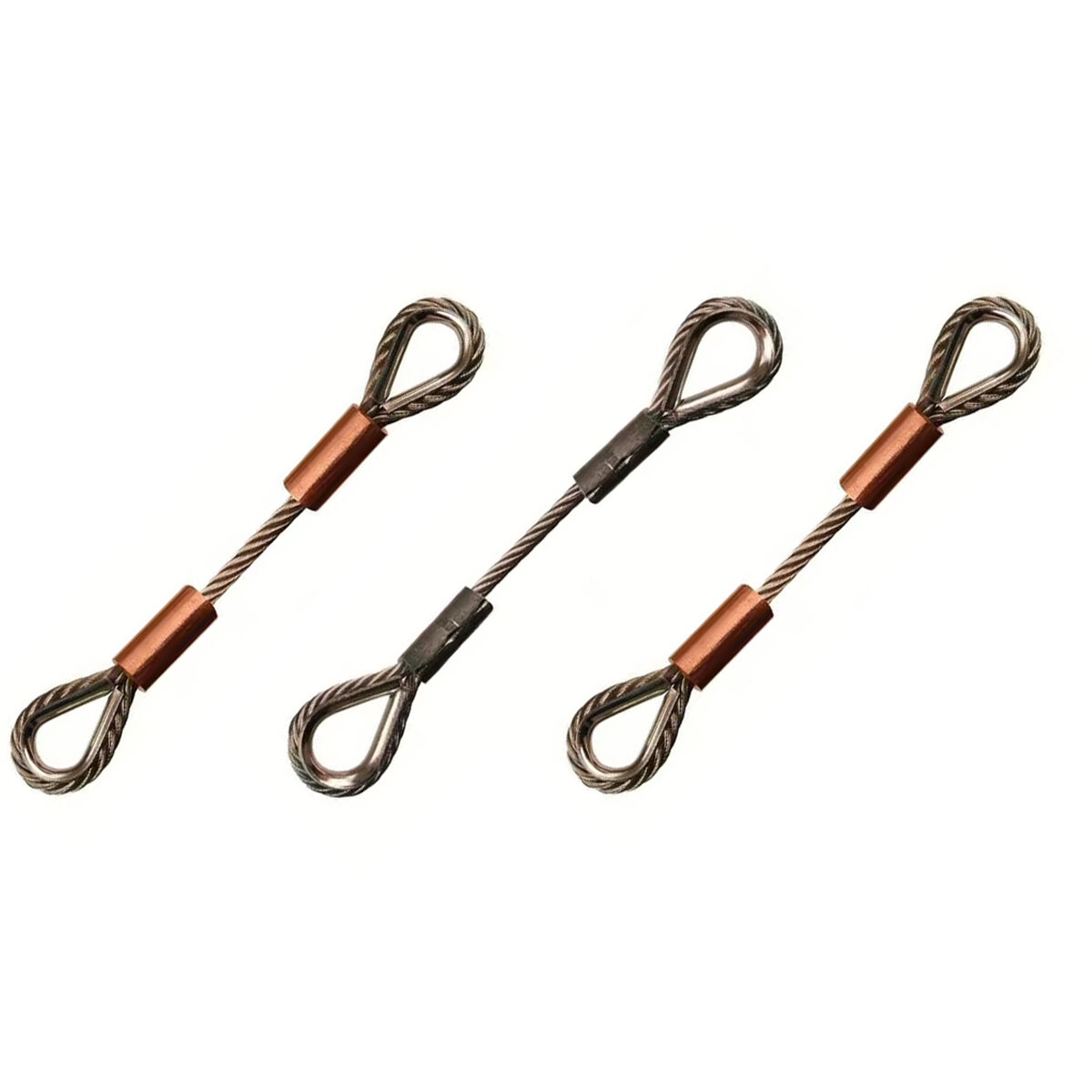 Edelstahl Drahtseil / Stahlseil konfektioniert mit Schlaufe / Kausch Edelstahl Drahtseil mit Schlaufe / Kausch / Öse, konfektioniert