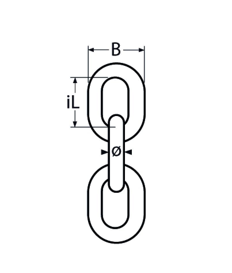 TZKettekurzgliedrig Rundstahlkette Edelstahl A4 (AISI 316), kurzgliedrig ähnlich DIN 763. Erhältlich in 2mm, 3mm, 4mm, 5mm, 6mm, 8mm, 10mm, 13mm & 16mm. Jetzt kaufen!