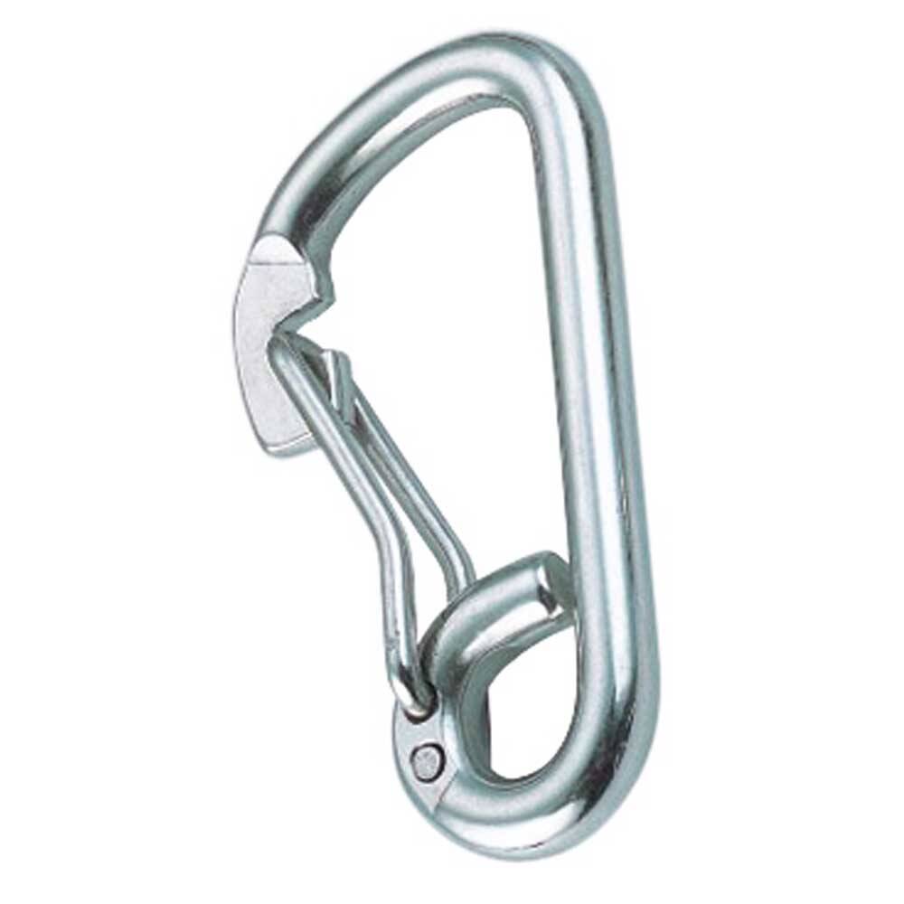 KarabinerhakenmitDrahtbügel Carabiner with Wire Gate 8mm, Stainless Steel