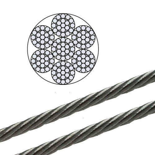 Edelstahl Drahtseil 7x19 / 2,5mm / 250mtr Spule Edelstahl Drahtseil 7x19 / 2,5mm / 250mtr Spule