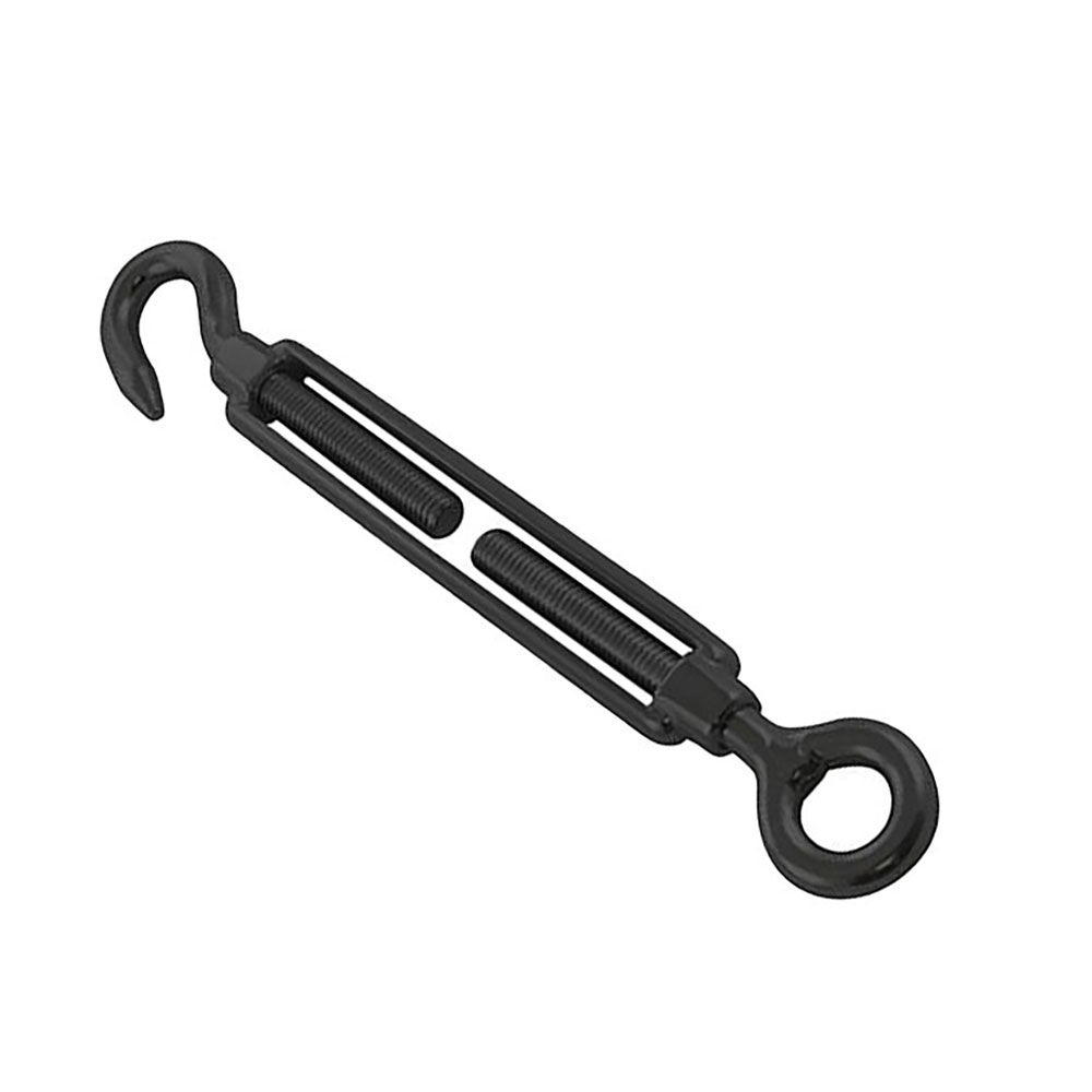 Spannschraube Edelstahl - Haken-Öse, PVD Schwarz, M5 - M10
