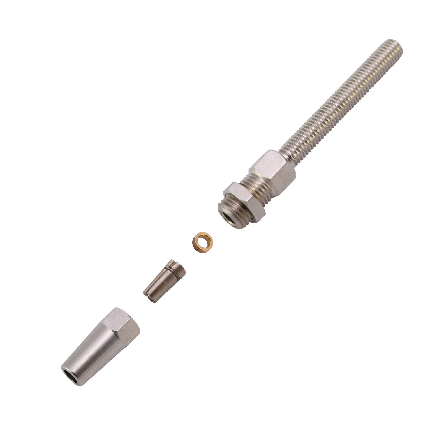DIY Assembly - Threaded Terminal for 4.0 - 8.0 mm Wire Rope DIY Assembly - Threaded Terminal for 4.0 - 8.0 mm Wire Rope