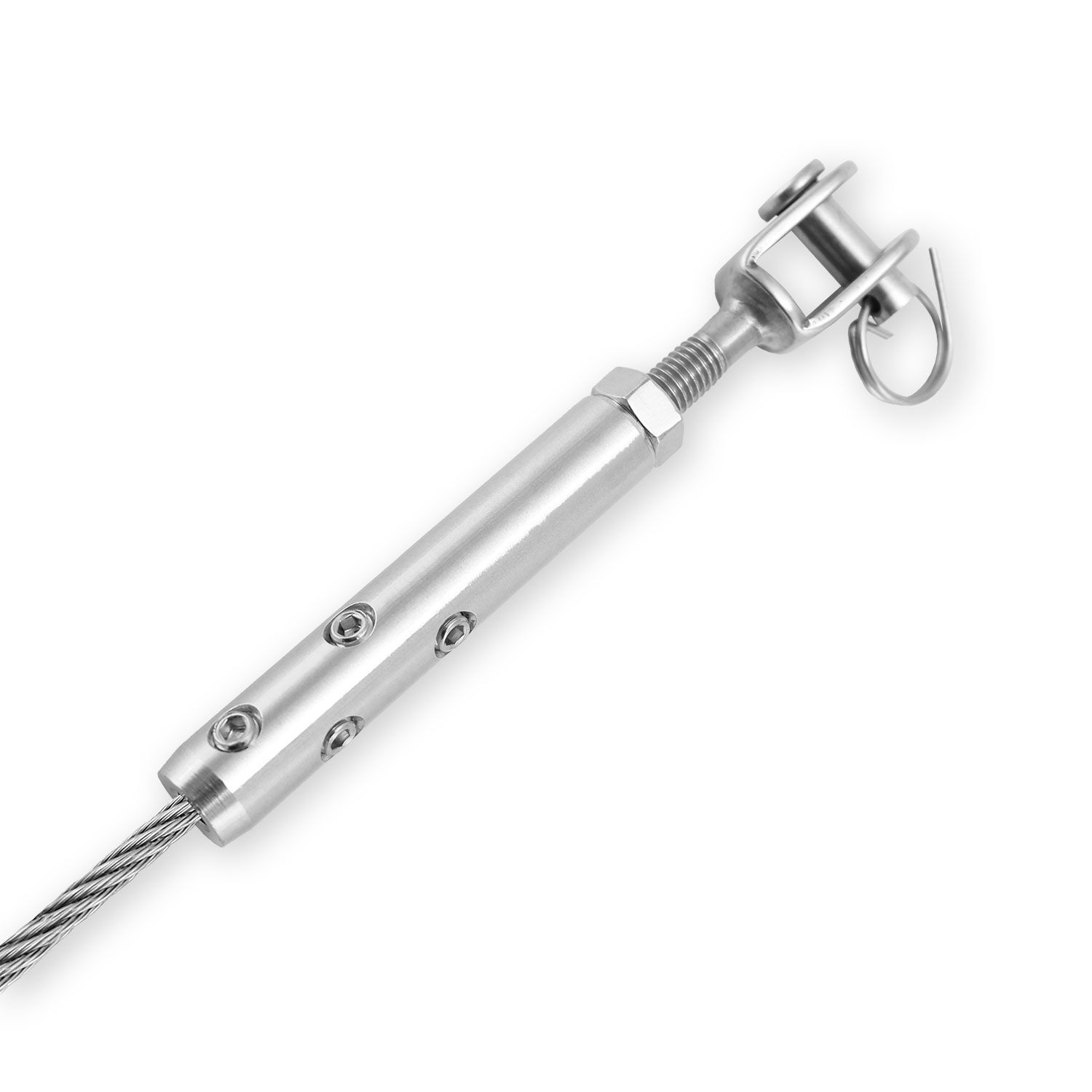 DIY Selbstmontage Seilspanner für 5mm Drahtseil mit Gabelende M6