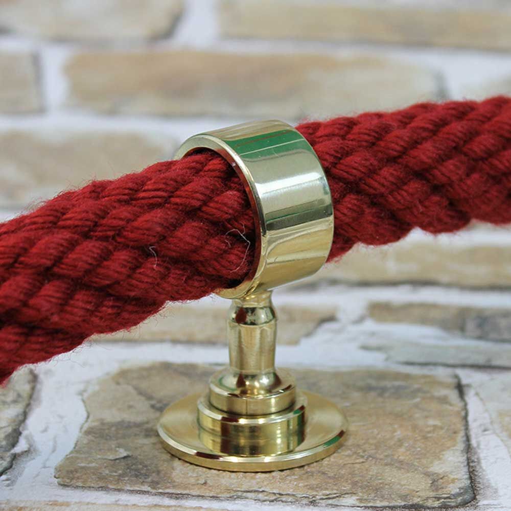 Seilträger aus glänzenden Messing Seilträger - Messing glänzend für 30mm Handlaufseil