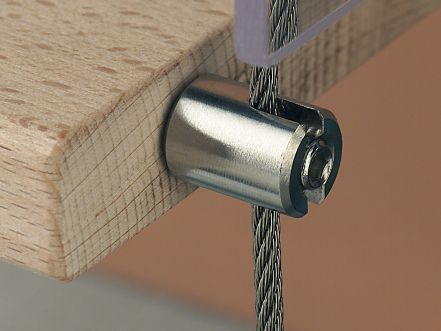 Edelstahl Anschraubklemme / Klemmkopf für 2-6mm Drahtseil Edelstahl Anschraubklemme / Klemmkopf für 2-6mm Drahtseil