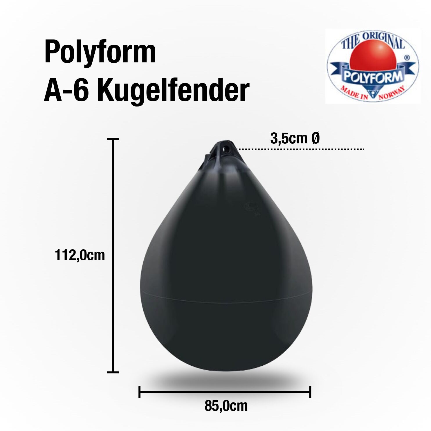 Poly Form Types PolyForm Ball Fender Type A6 1120mm x 850mm