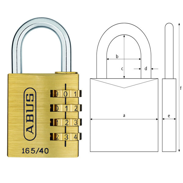 Abus Zahlenschloss AB165/40 aus der Hamburger Tauwerk Fabrik - Est. 1901 ✓ Made in Germany ✓ Top Qualität ➤ Jetzt kaufen!