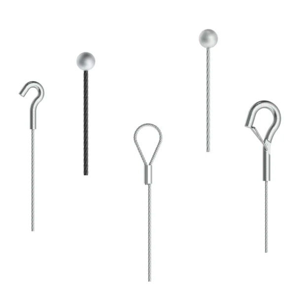 Abhängeseil aus Edelstahl | Mit Kugelnippel, Schlaufe oder Haken Abhängeseil / Drahtseil mit Kugelnippel, Schlaufe oder Haken