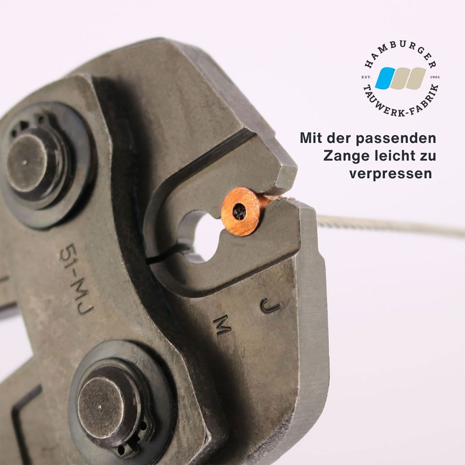 NicoPress® Rundhülsen / Stophülsen für 0,8 - 6,0mm Drahtseil