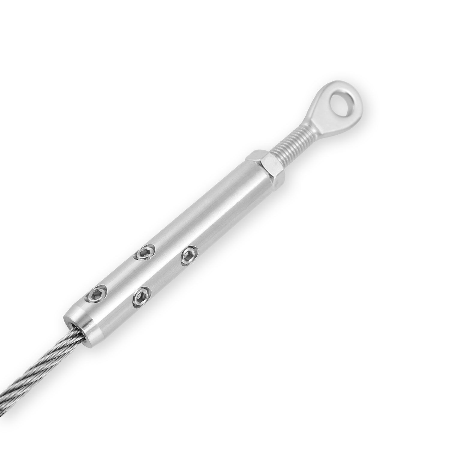 DIY Selbstmontage Seilspanner für 6mm Drahtseil mit Augende M8 DIY Selbstmontage Seilspanner für 6mm Drahtseil mit Augende M8