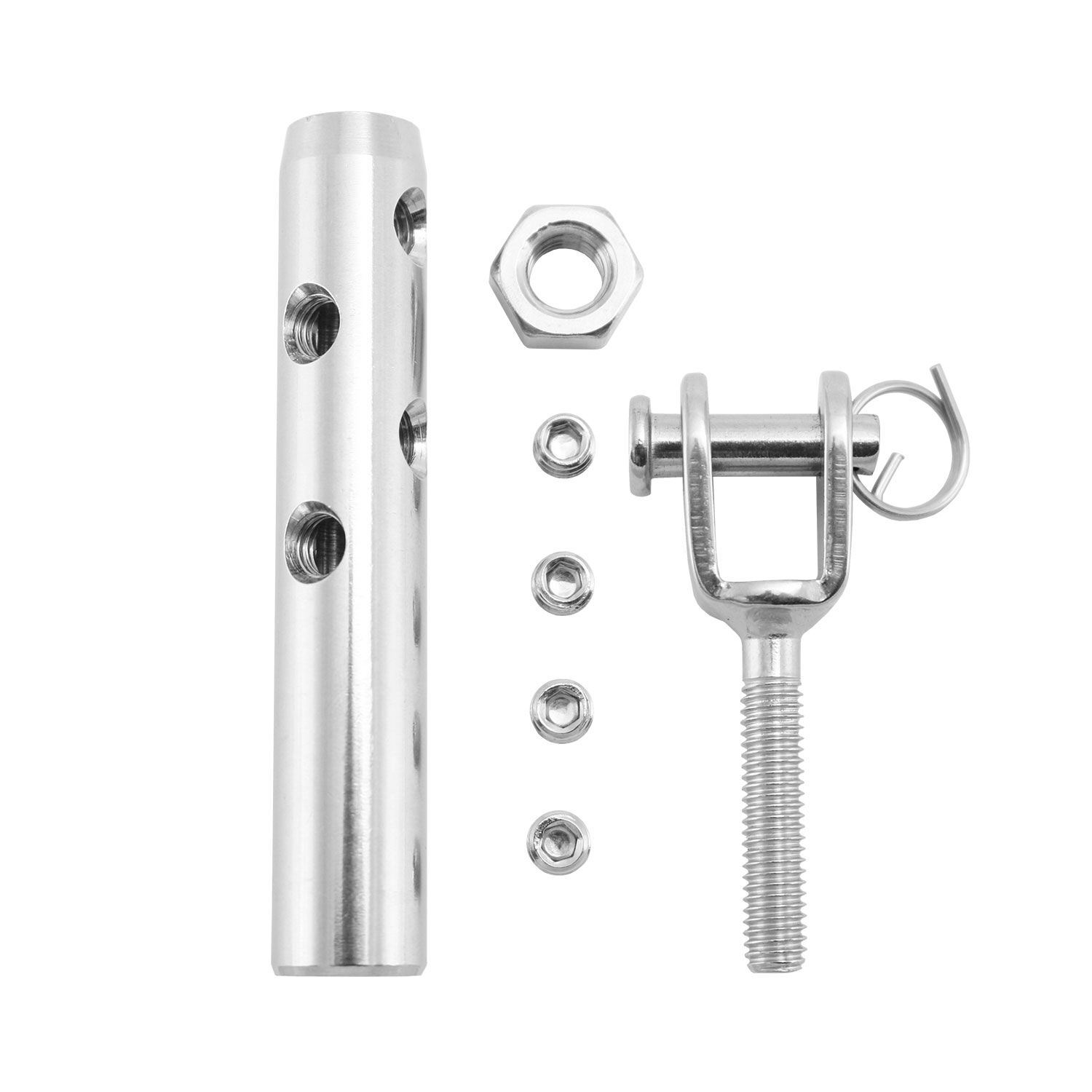 DIY Selbstmontage Seilspanner für 5mm Drahtseil mit Gabelende M6