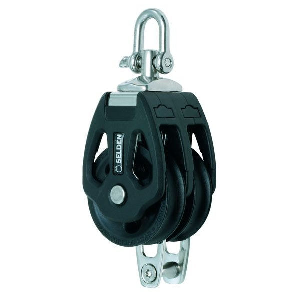 Seldén PBB Zweischeibiger Gleitlager-Block mit Wirbel und Bügel Seldén PBB Zweischeibiger Gleitlager-Block mit Wirbel und Bügel