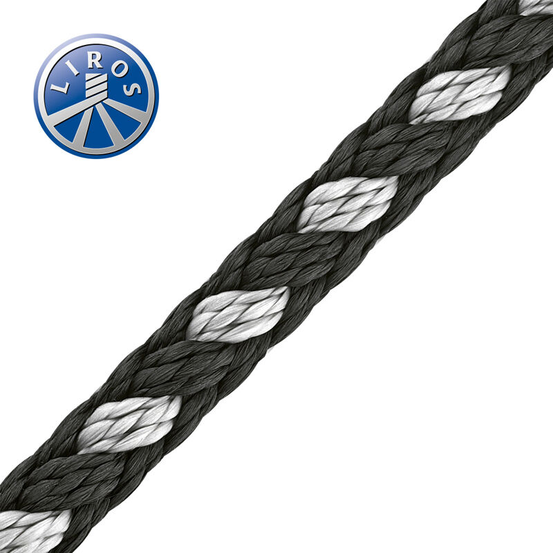 LIROS Holiday Tauwerk 10 - 16mm ø / Farbe: Schwarz - Silber LIROS Holiday Tauwerk 10 - 16mm ø / Farbe: Schwarz - Silber