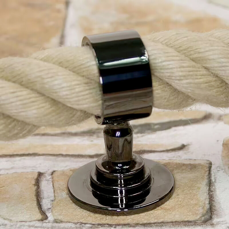 Seilträger - schwarz verchromt glänzend für 30mm Handlaufseile Seilträger - schwarz verchromt glänzend für 30mm Handlaufseile