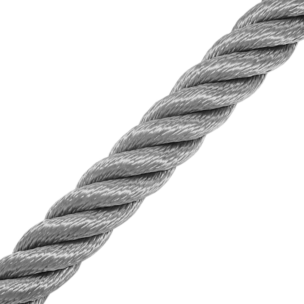 Handlaufseil/Absperrseil - Soft Touch in Grau / Länge nach Maß Handlaufseil/Absperrseil - Soft Touch in Grau / Länge nach Maß