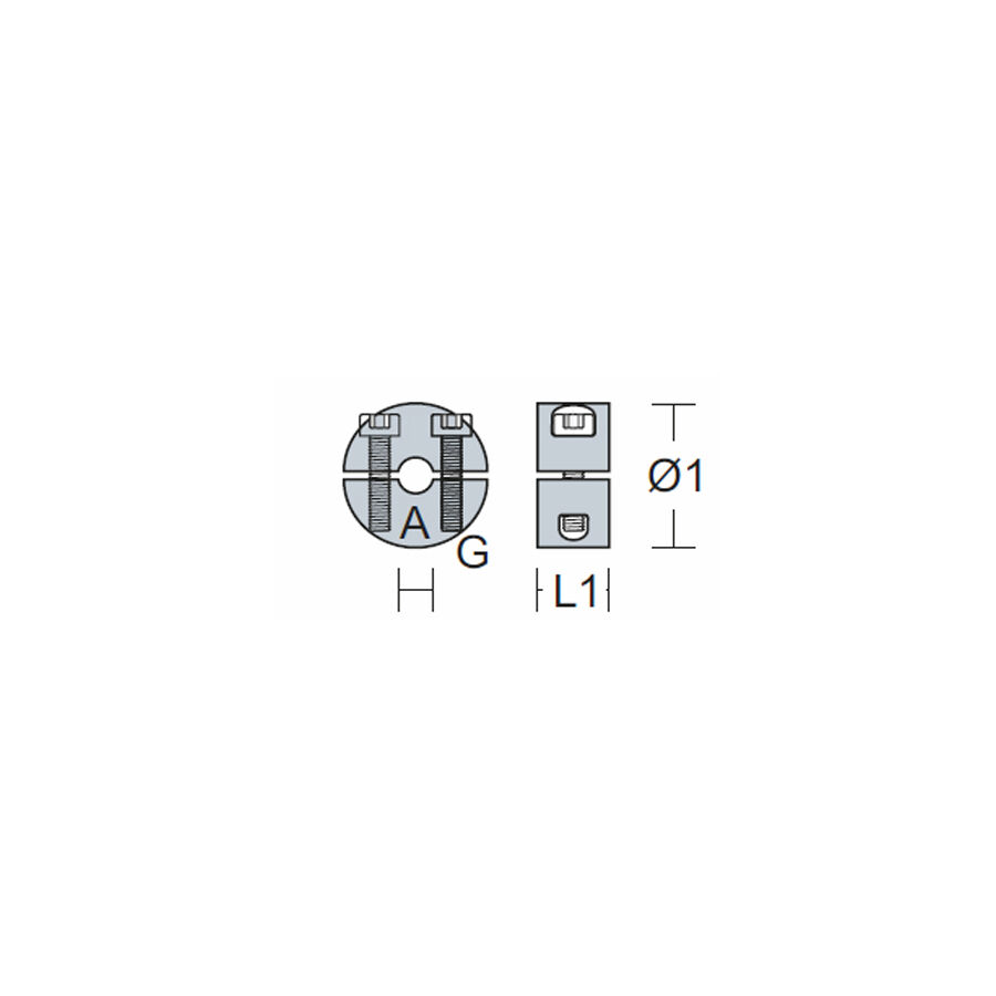 Stainless Steel Rope Clamping Ring 2-Piece for 2.0 - 8.0 mm Wire Rope Stainless Steel Rope Clamping Ring 2-Piece for 2.0 - 8.0 mm Wire Rope