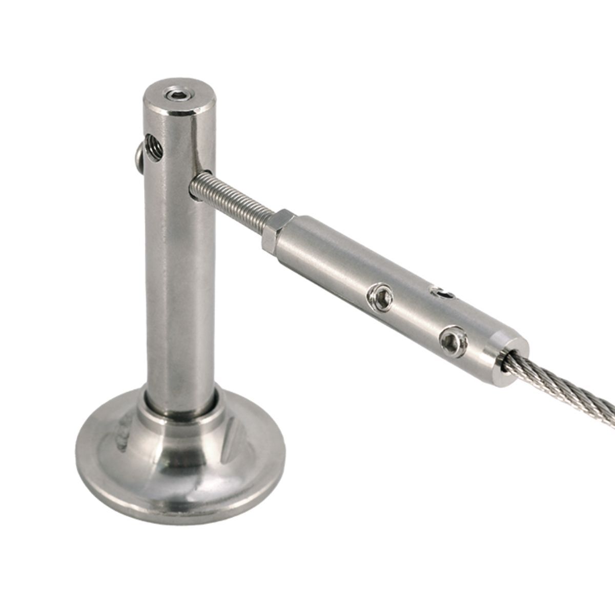 Wandhalterung 88mm Wandabstand mit Seilspanner Wandhalterung 88mm Wandabstand mit Seilspanner