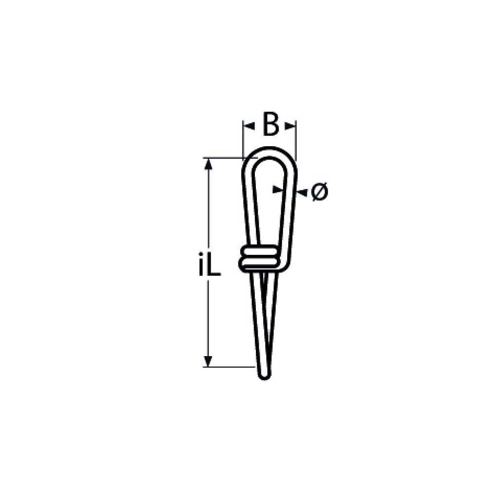 TZKnotenkette Knotenkette 1,6 - 2mm, Edelstahl A4 - AISI 316