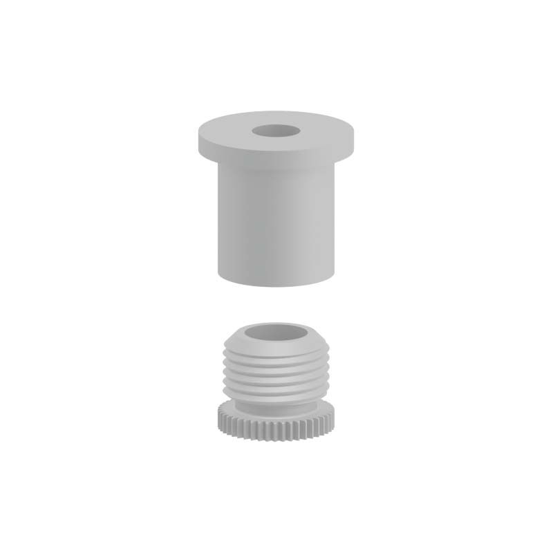 Ceiling Fastener M10x1 with Screw Cap / White Ceiling Fastener M10x1 with Screw Cap / White