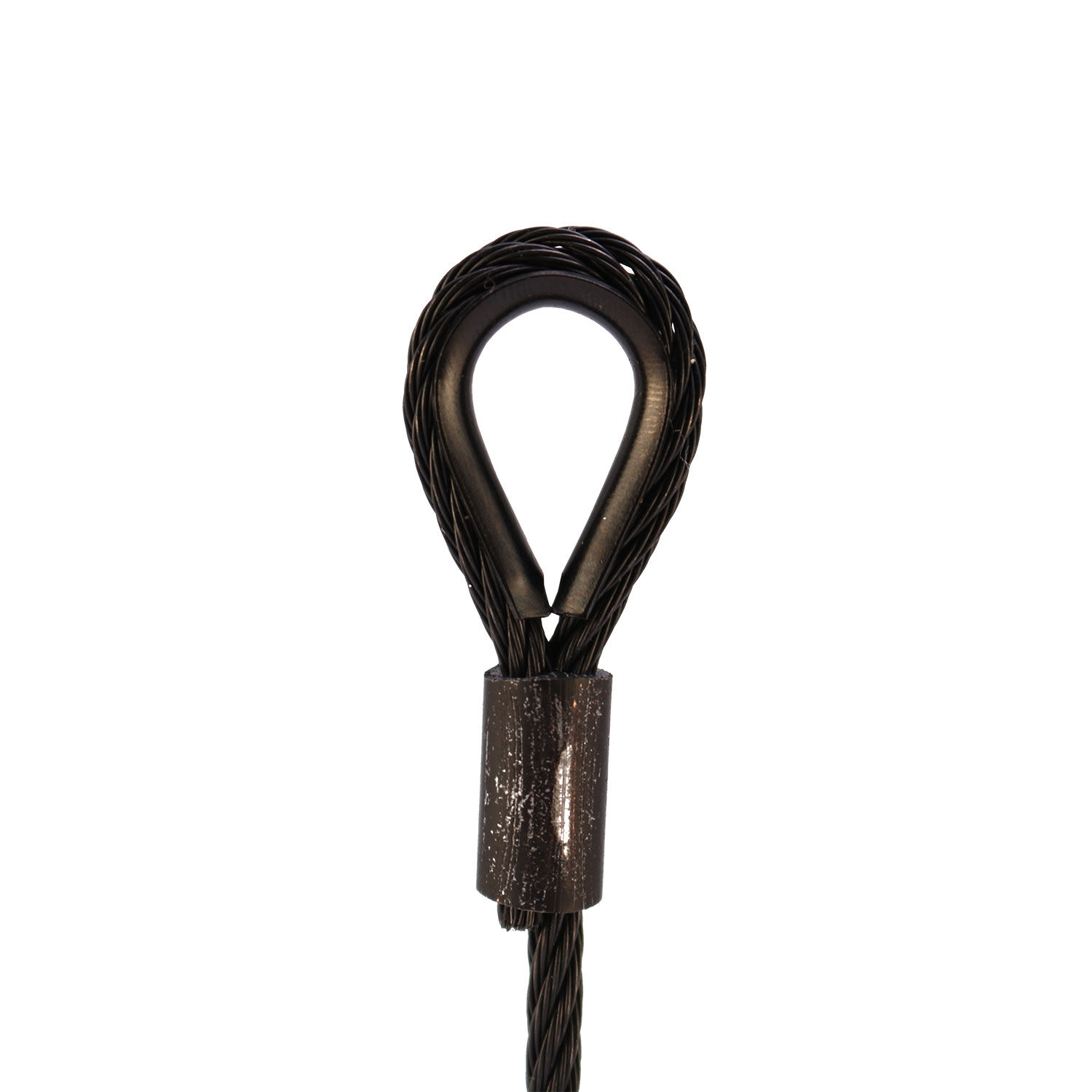 Seilkausche / Edelstahl Kauschen für 1,5 - 6,0mm Drahtseil, PVD Schwarz Seilkausche / Edelstahl Kauschen für 1,5 - 6,0mm Drahtseil, PVD Schwarz