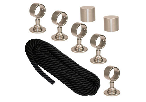 Handlaufseil als Meterware mit Beschlägen