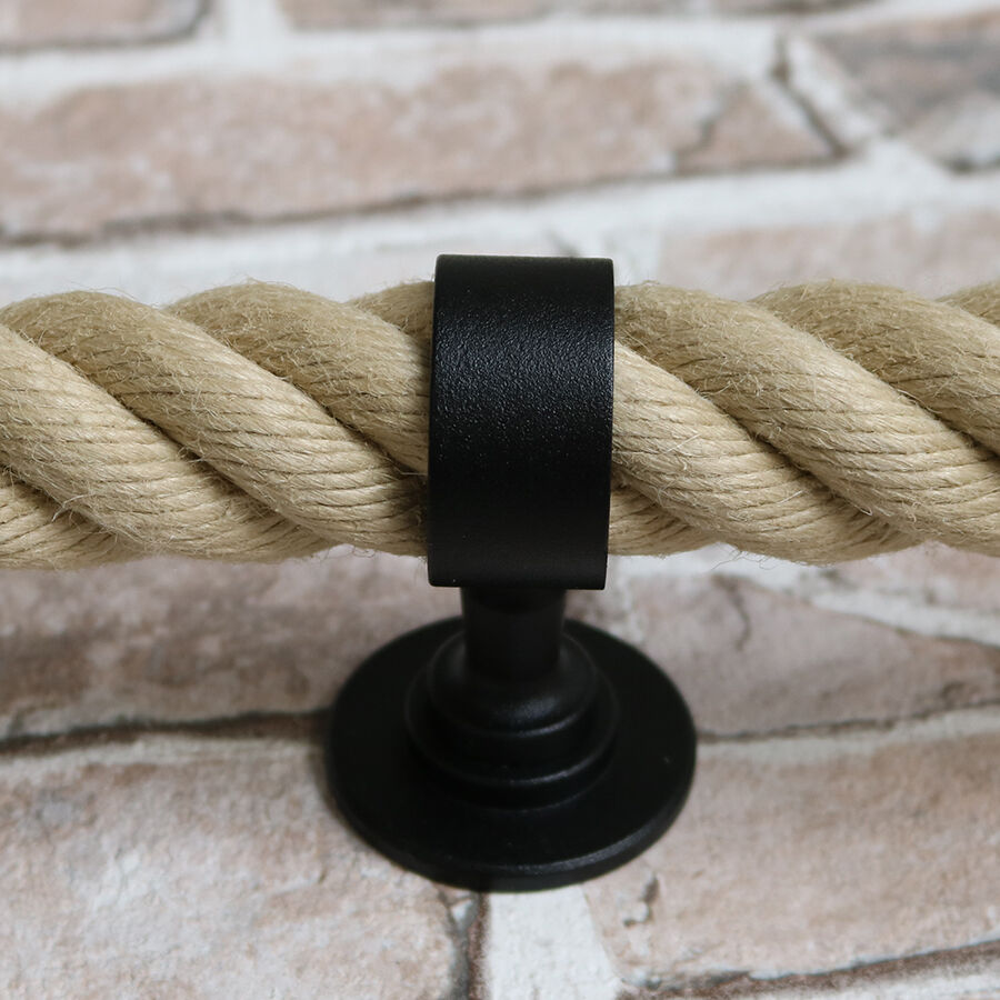 Seilträger - schwarz matt für 30mm Handlaufseile Seilträger - schwarz matt für 30mm Handlaufseile