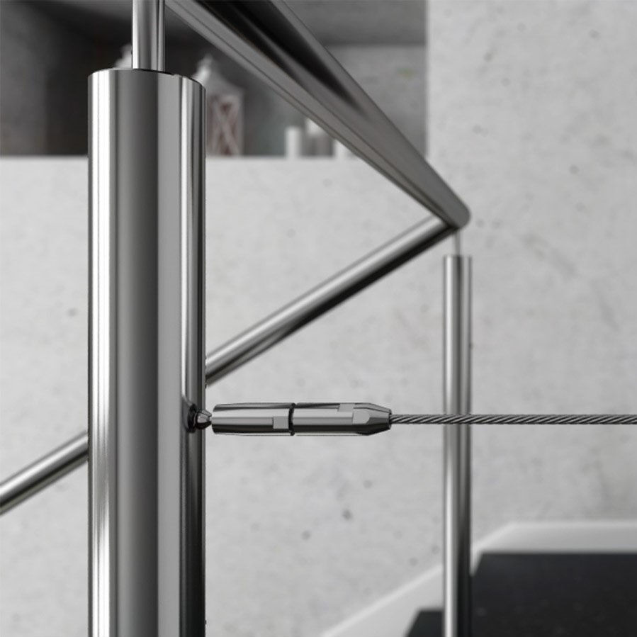 GK27 Gelenkspanner mit Schraubterminal für 4mm Drahtseil GK27 Gelenkspanner mit Schraubterminal für 4mm Drahtseil