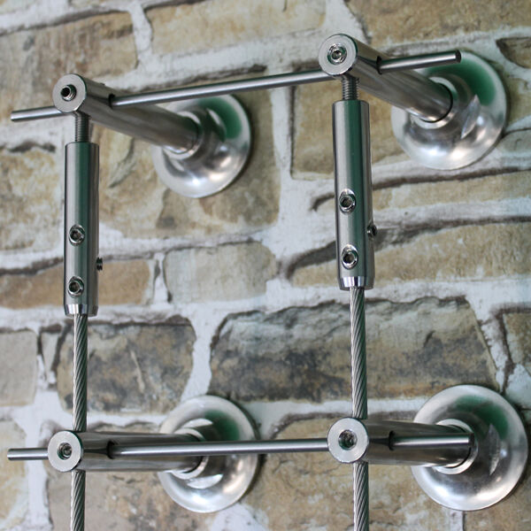 Ranksystem16Wandhalter Ranksystem Exklusive 88mm / 16 Wandhalter / 18,0m Drahtseil