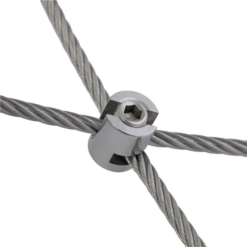 Kreuzklemme KK90 – Edelstahl V4A verstellbar 0°–90°, für Drahtseile 2–6 mm Kreuzklemme KK90 – Edelstahl V4A verstellbar 0°–90°, für Drahtseile 2–6 mm