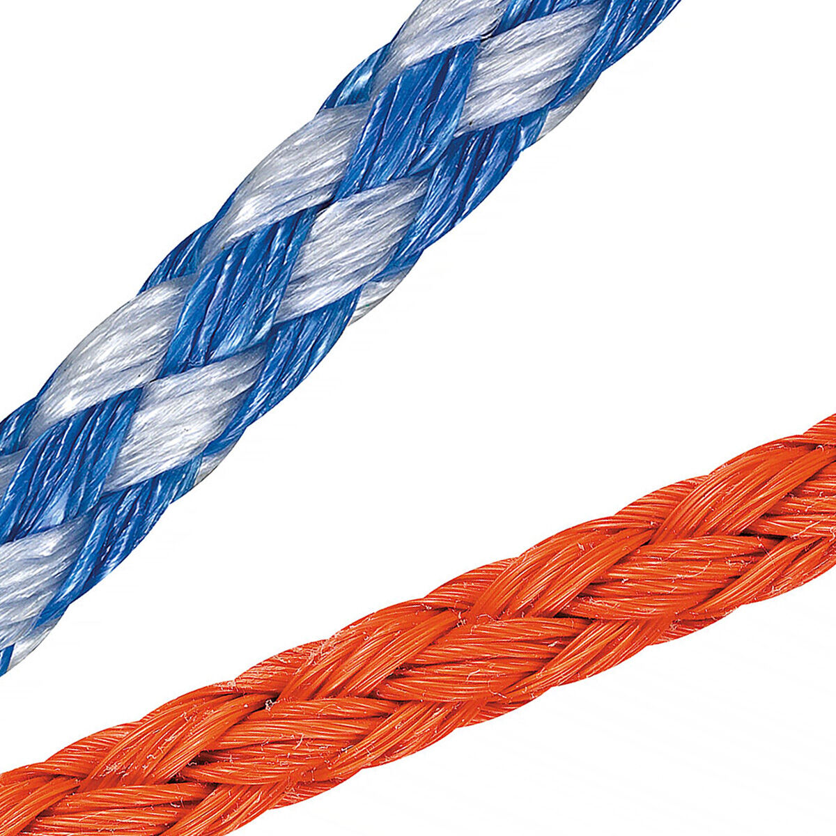 Polypropylen Tauwerk, geflochten / 6,0 - 12mm ø Polypropylen Tauwerk, geflochten / 6,0 - 12mm ø