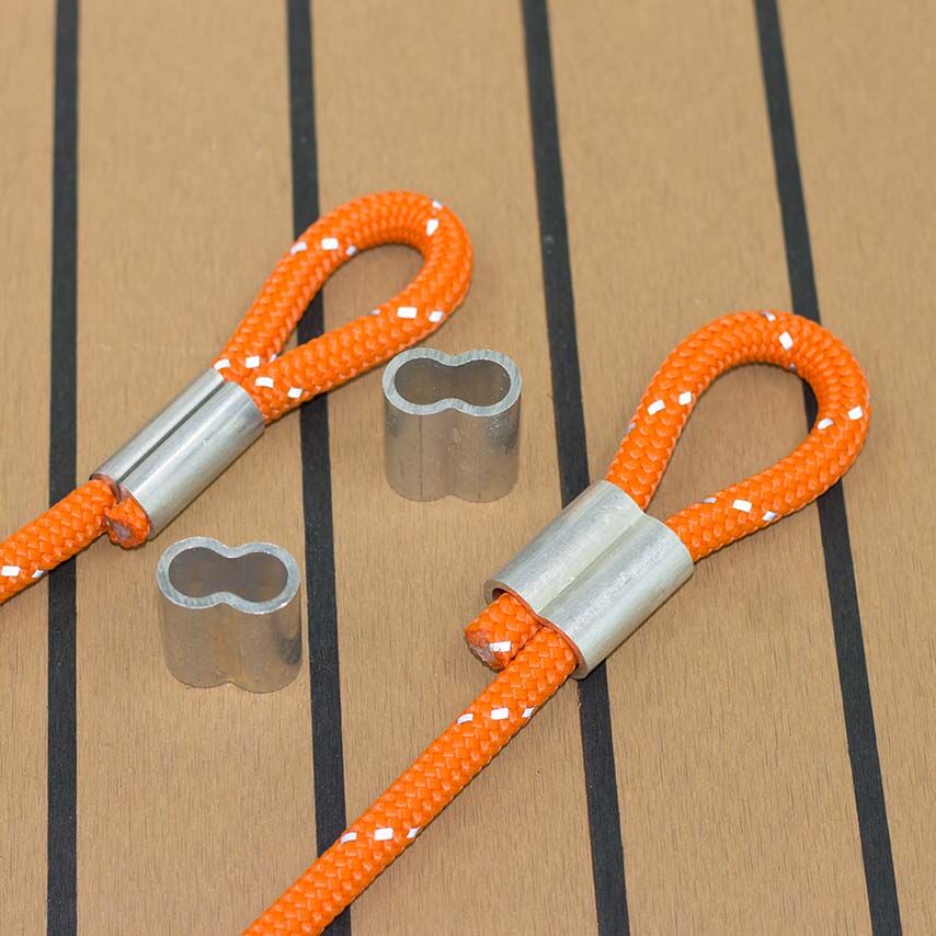 SYNGRIP Pressklemmen NG8 für 8mm Faserseile / per Stück aus der Hamburger Tauwerk Fabrik - Est. 1901 ✓ Made in Germany ✓ Top Qualität ➤ Jetzt kaufen!