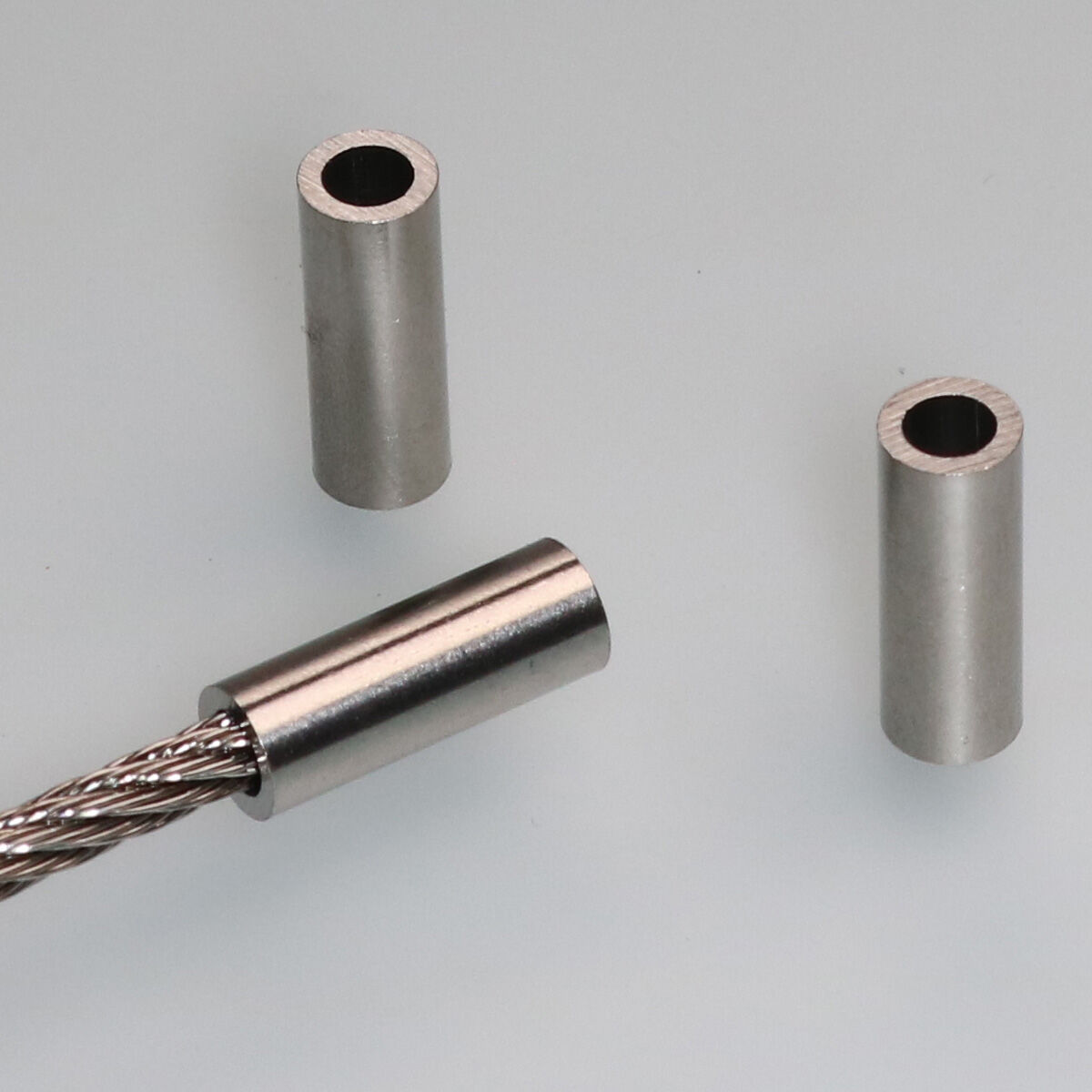 Edelstahl Endhülse für 3,0mm Ranksystem Seile, per/Stück